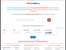 Tablet Screenshot of conferenceseries.com